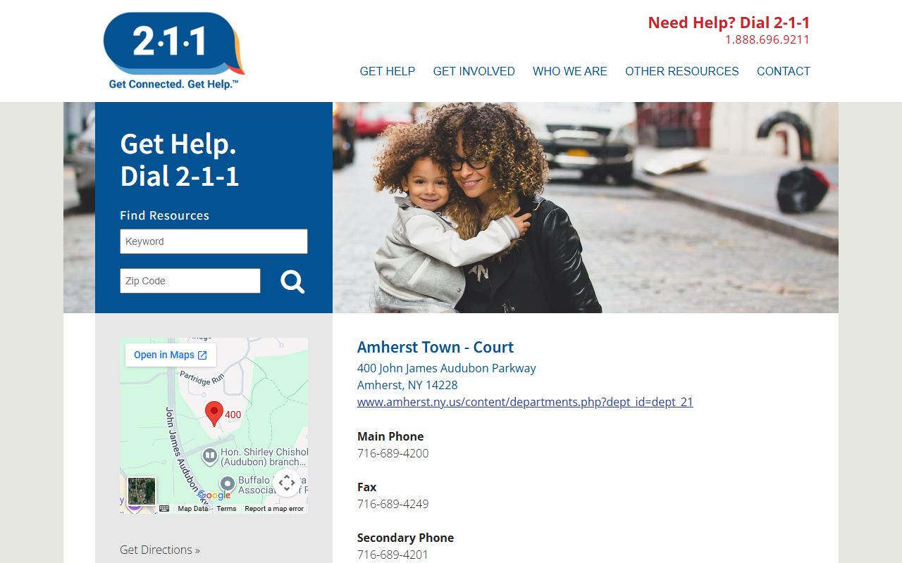 Amherst Town Court information for traffic ticket records in Erie County
