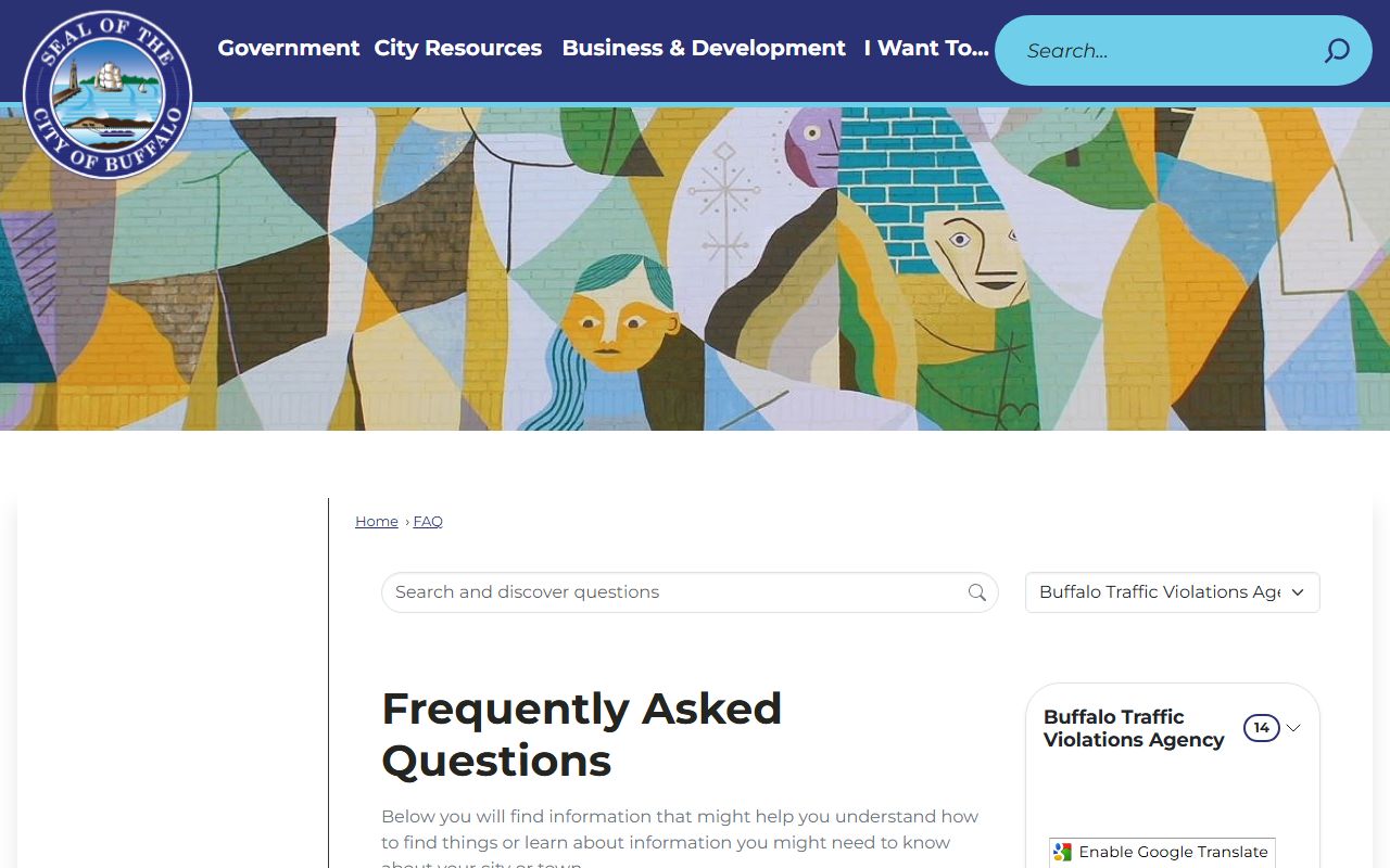 Buffalo Traffic Violations Agency for Buffalo traffic ticket records