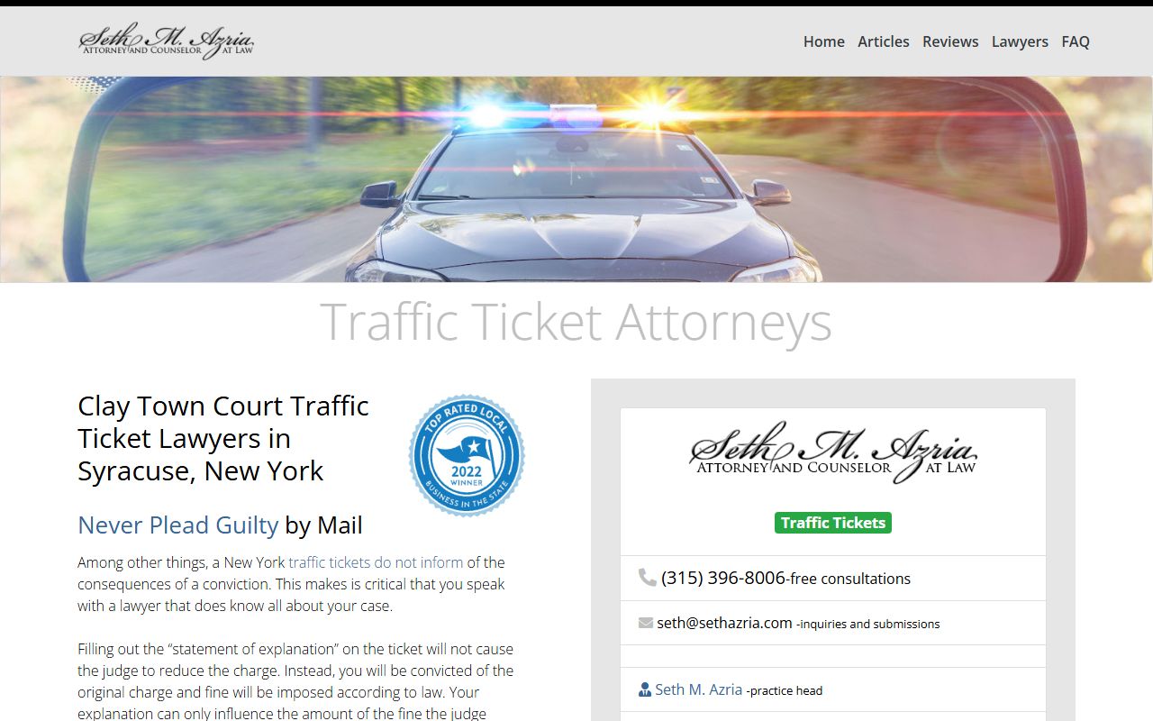 Clay Town Court information for traffic ticket records