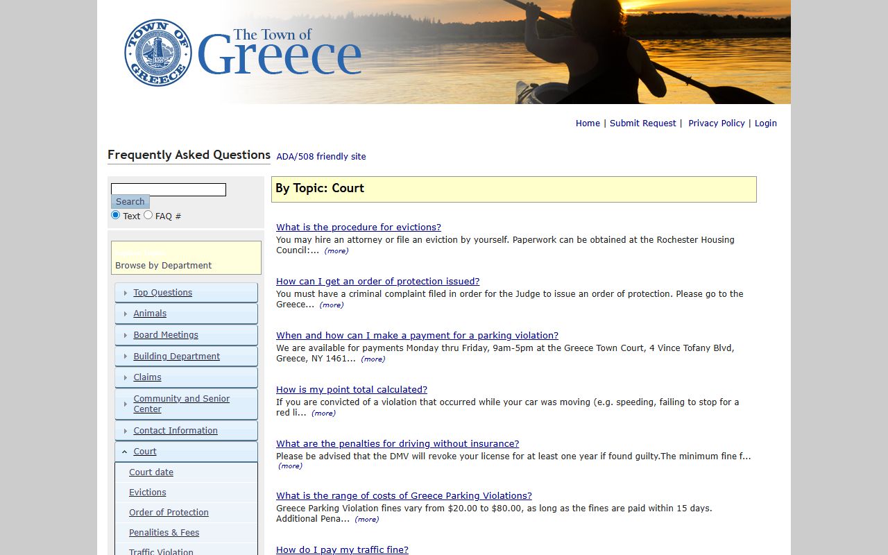 Greece parking violations FAQ for traffic ticket records