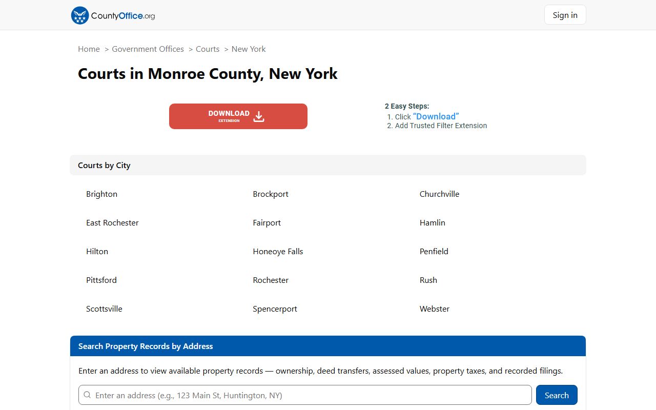 Irondequoit Town Court for Irondequoit traffic ticket records