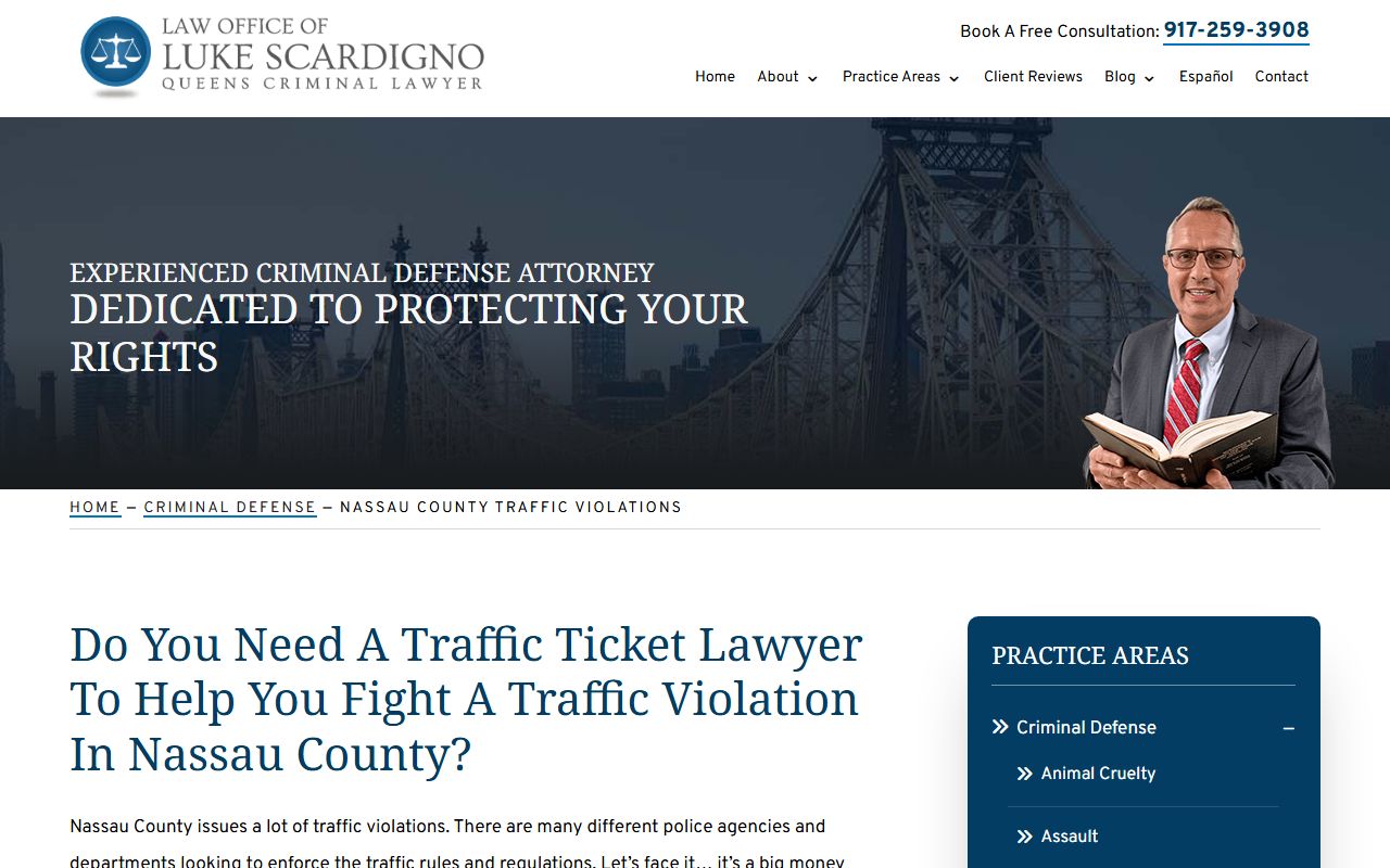 Nassau County traffic violations information for Oyster Bay traffic ticket records