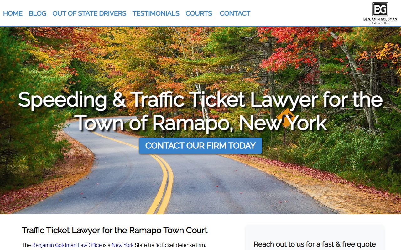 Ramapo Town Court information for Ramapo traffic ticket records