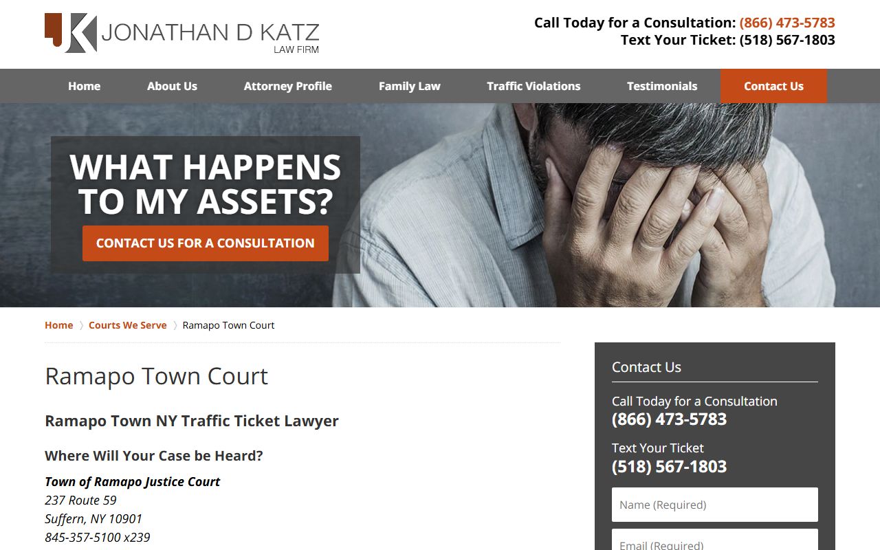 Ramapo Town Court for Ramapo traffic ticket records