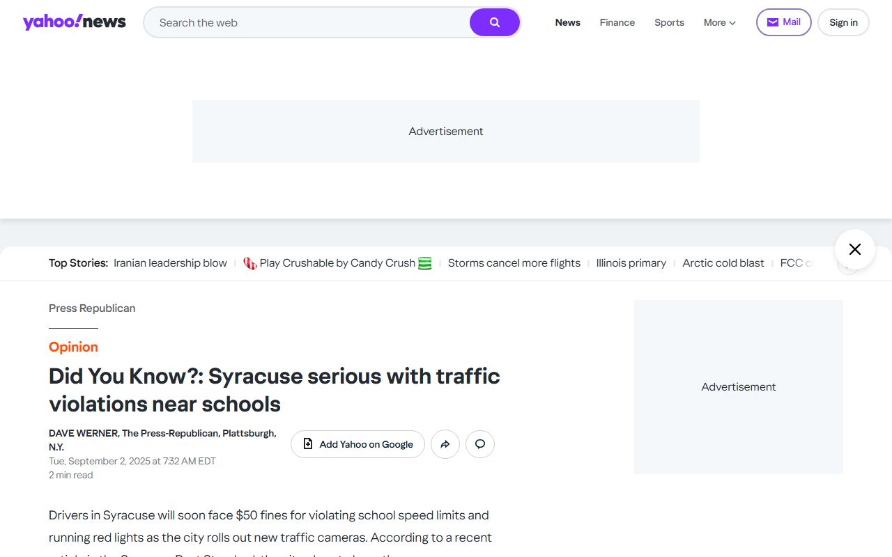 Syracuse traffic camera program generating traffic ticket records for red light and speed violations