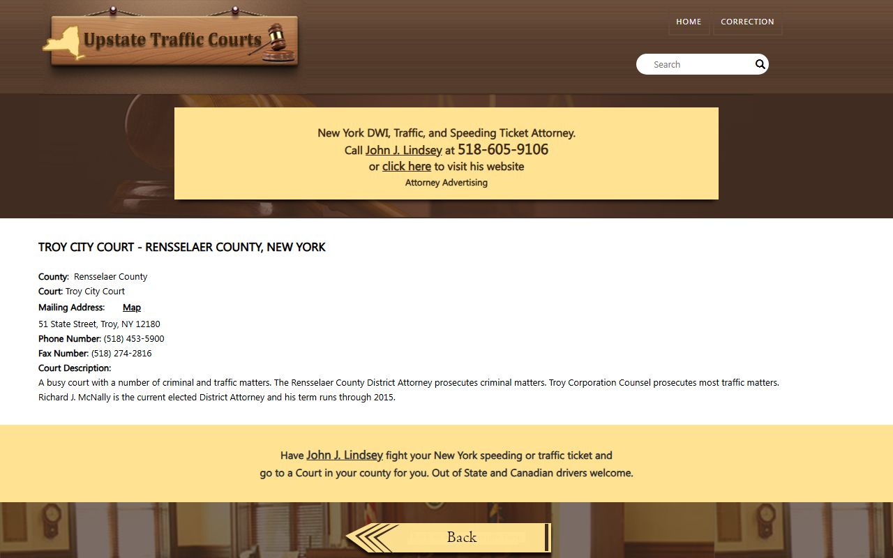 Troy City Court for Troy traffic ticket records