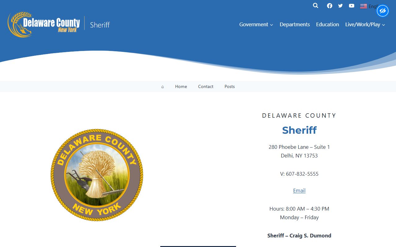 Delaware County Sheriff office involved in traffic enforcement and ticket records