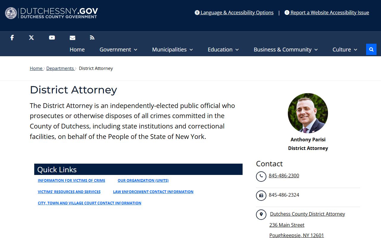 Dutchess County District Attorney office prosecuting traffic ticket cases