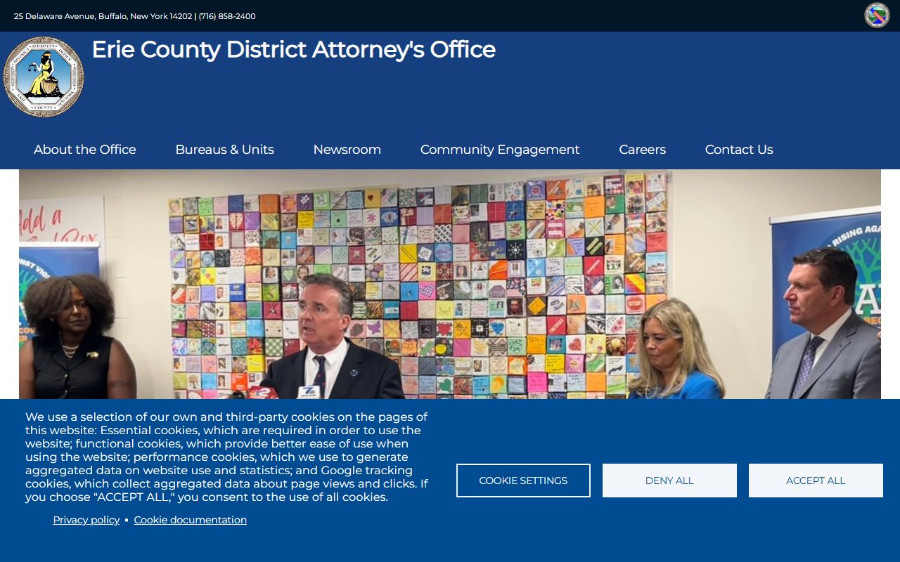 Erie County District Attorney office handling traffic cases and ticket records