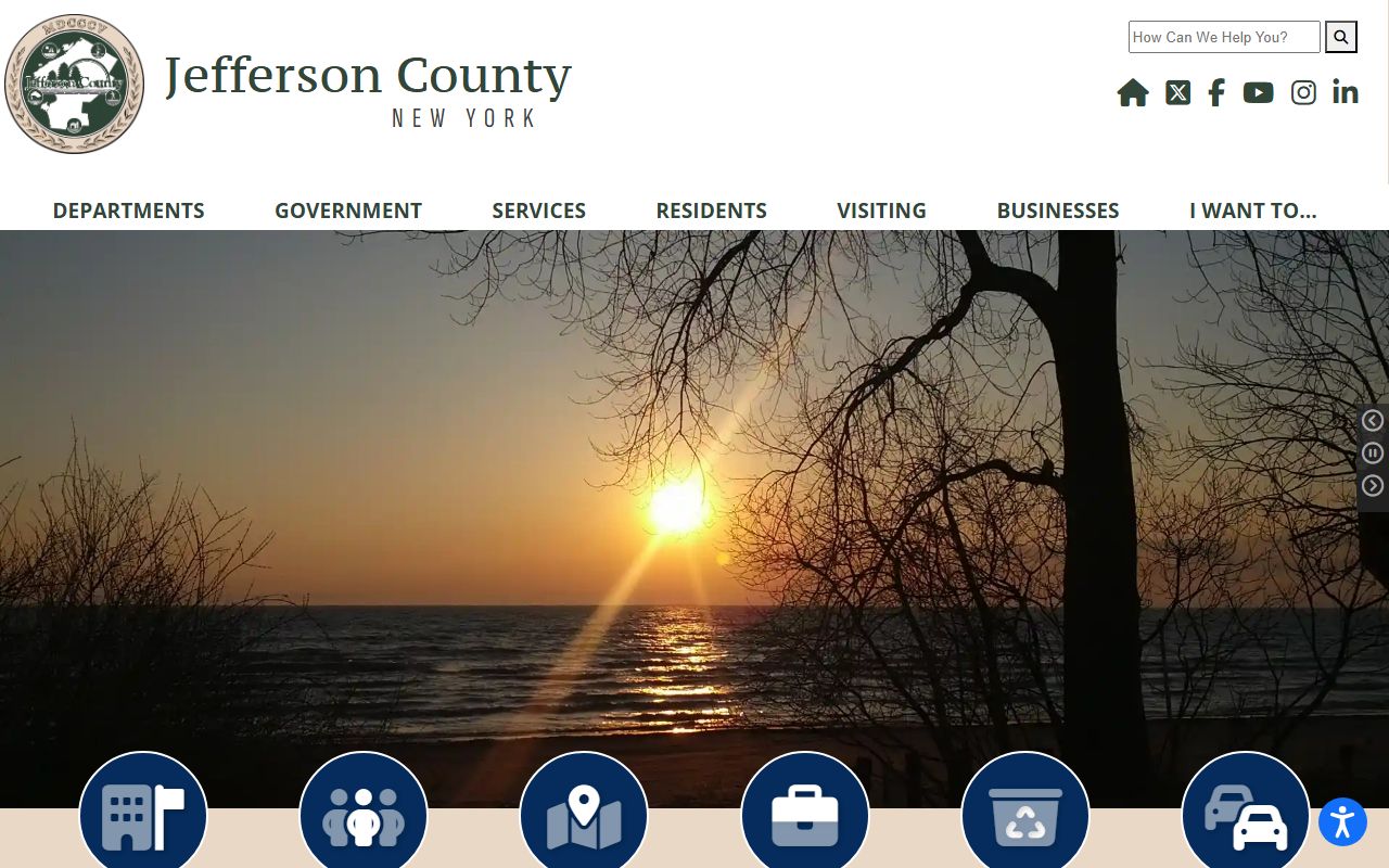 Jefferson County government website for accessing court and traffic ticket records information