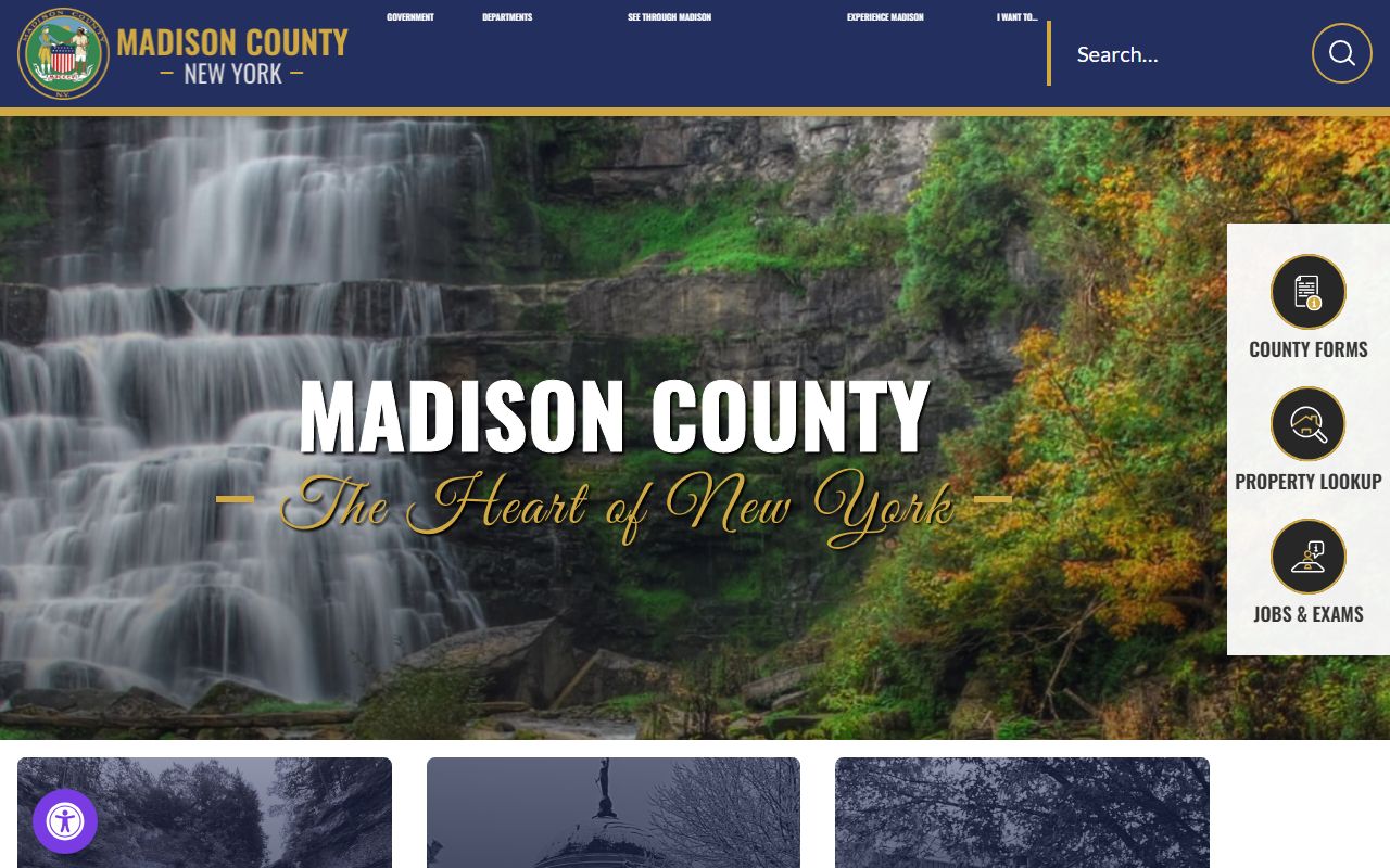 Madison County government website for court information and traffic ticket records