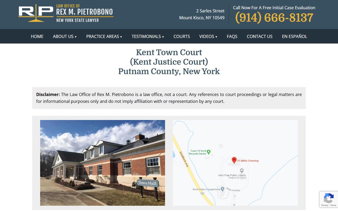 Kent Town Court for Putnam County traffic ticket records